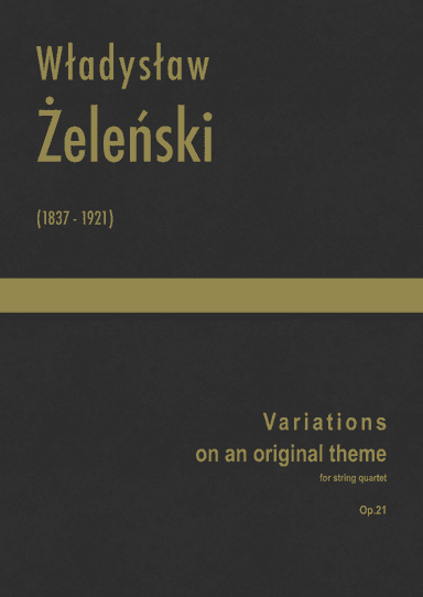 Zelenski - Variations on an original theme, Op.21 (arr. J.G. Cucó Barber)