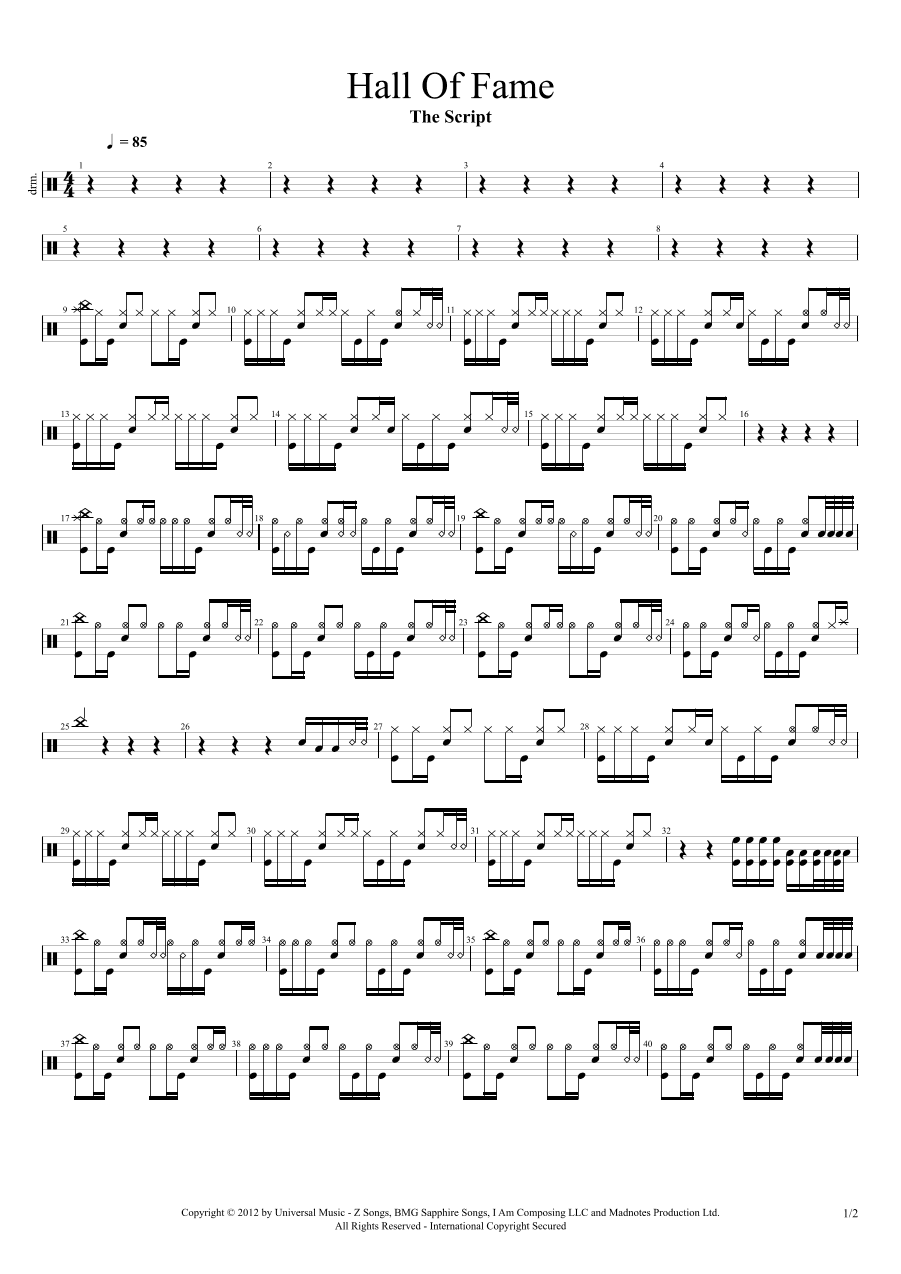 Hall Of Fame (arr. Cyril Mayer)
