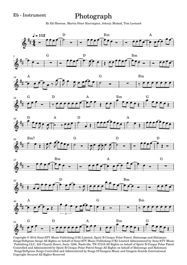 Photograph (arr. Fabio Eduardo de Oliveira)