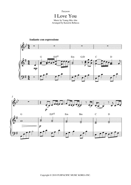 I Love You (arr. Kaiserin Rebecca)