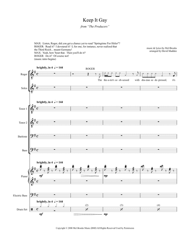 Keep It Gay (arr. David Maddux)