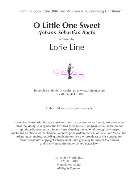 O Little One Sweet (arr. Lorie Line)