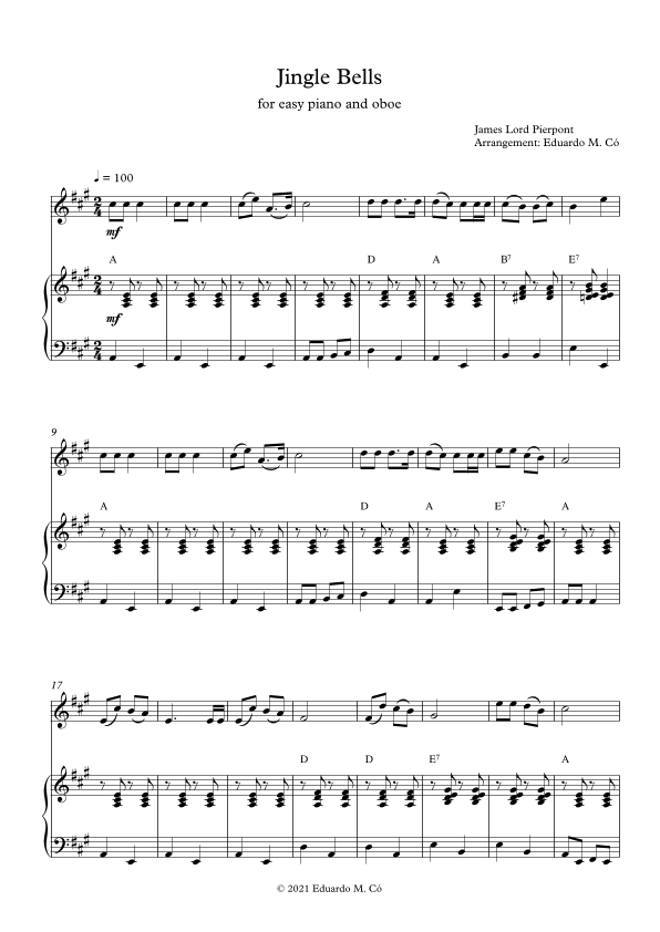 Jingle Bells (arr. Eduardo Mutz Có)