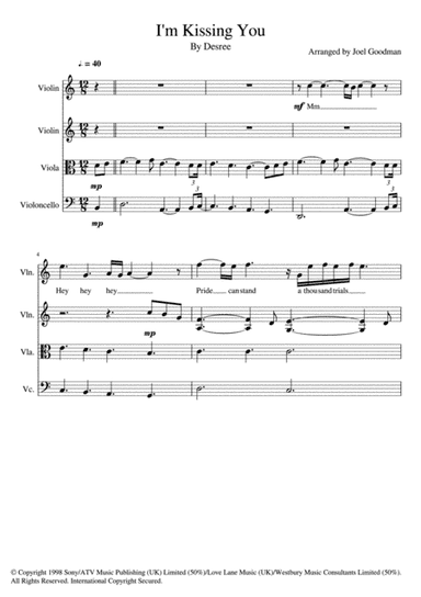 I'm Kissing You (arr. Joel Goodman)