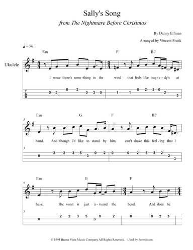 Sally's Song (arr. Vincent Frank)