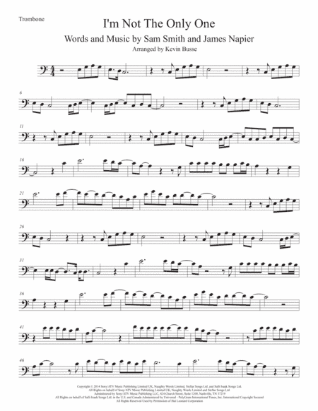 I'm Not The Only One (arr. Kevin Busse)