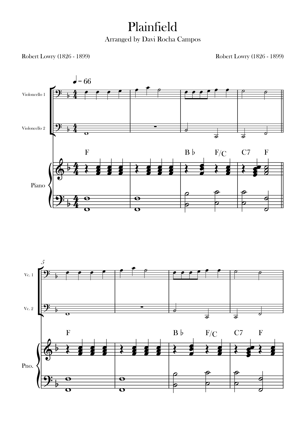 Plainfield (arr. Davi Rocha Campos)