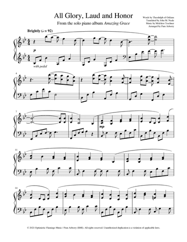 All Glory, Laud and Honor (arr. Pam Asberry)