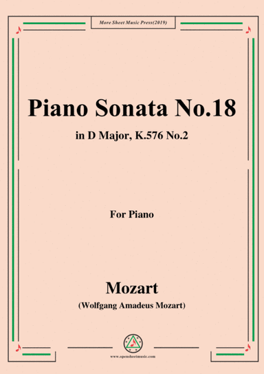 Mozart-Piano Sonata No.18 in D Major,K.576,No.2 (arr. MSM)