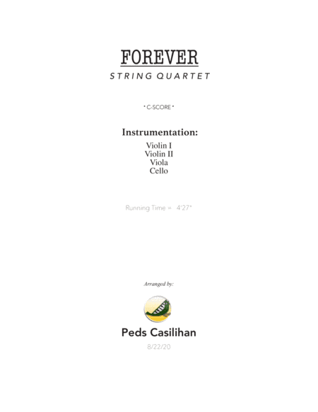Forever (arr. Pedreel's Music)