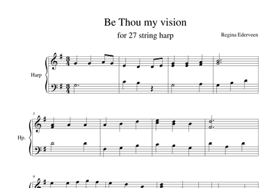 Be Thou My Vision - 27 string folk harp
