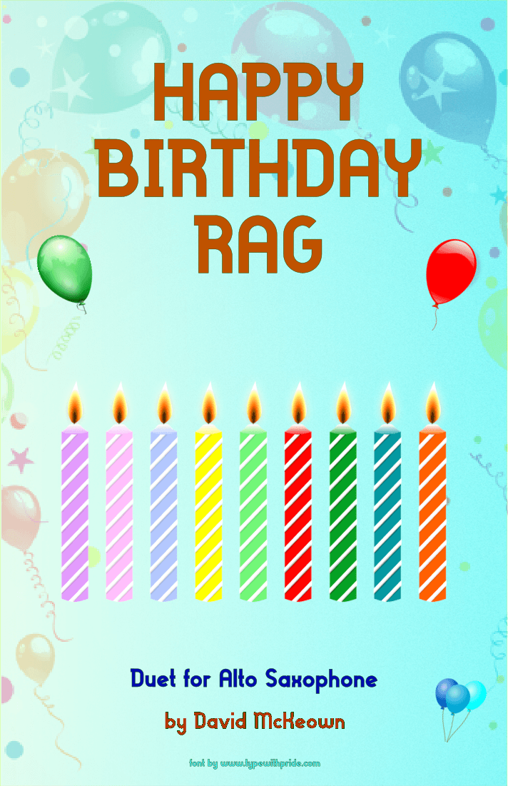Happy Birthday Rag, for Alto Saxophone Duet (arr. David McKeown)
