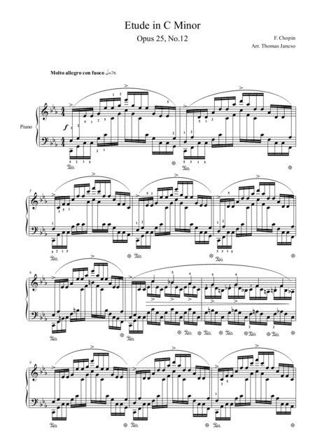 Etude C Minor  "Ocean" (arr. Thomas Jancso)