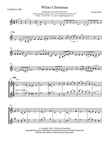 White Christmas (arr. Alois Bouda)