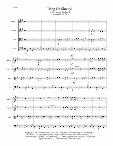Hang On Sloopy (arr. Tim Olt)