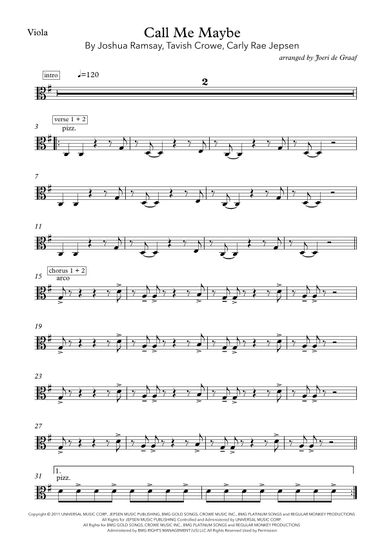 Call Me Maybe (arr. Joeri de Graaf)