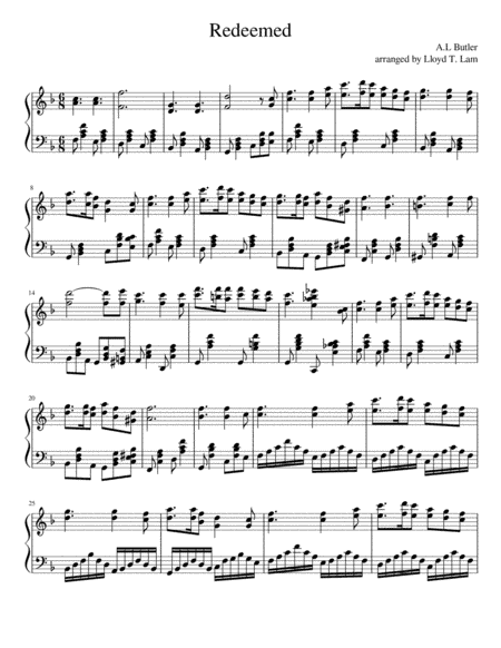 Redeemed (arr. Lloyd T. Lam)