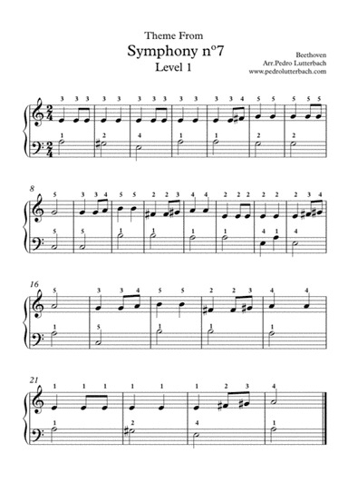 7th Symphony Theme (arr. Pedro Lutterbach)