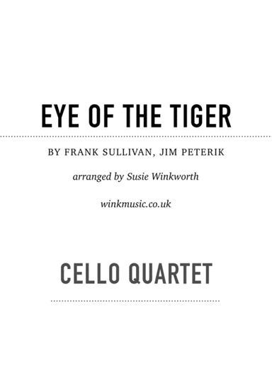 Eye Of The Tiger (arr. Susie Winkworth winkmusic.co.uk)