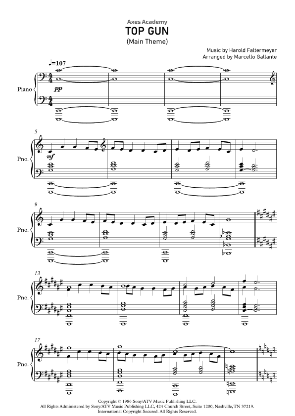 Top Gun Anthem (arr. Marcello Gallante)
