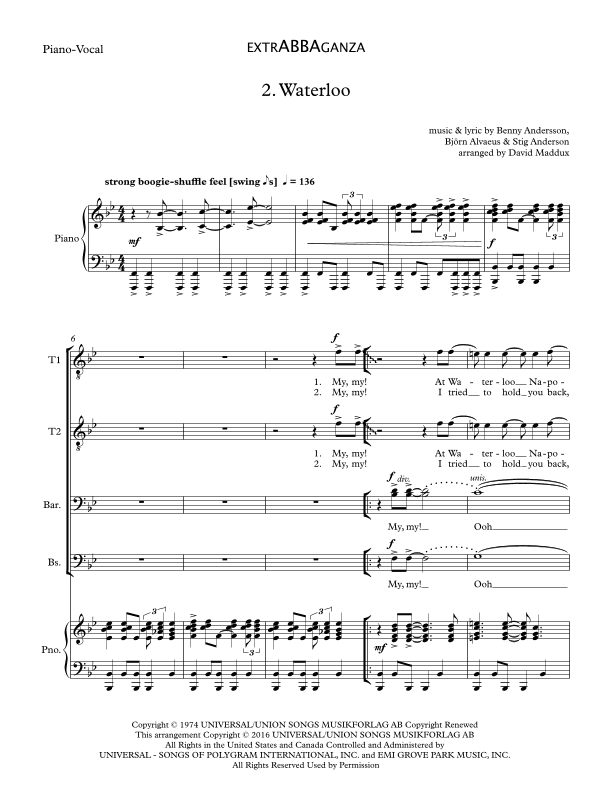 Waterloo (arr. David Maddux)