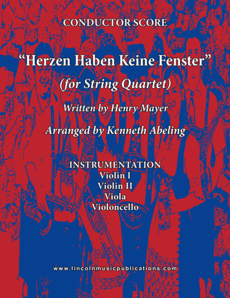 Herzen Haben Keine Fenster (for String Quartet) (arr. Kenneth Abeling)