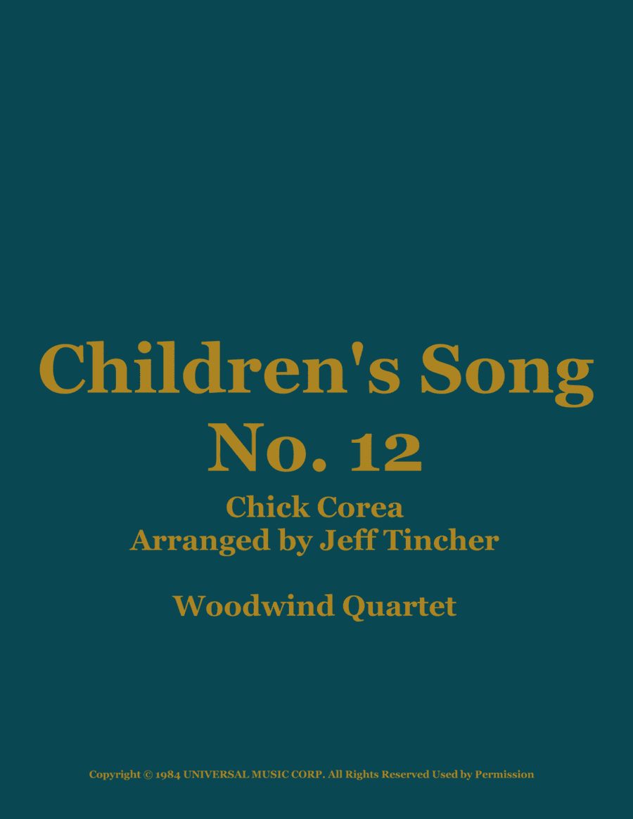 Children's Song No. 12 (arr. Jeff Tincher)