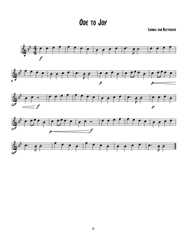 Ode to Joy (arr. Jessica Erlendson)