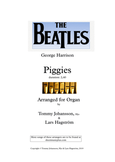 Piggies (arr. Tommy Johansson, Lars Hagström)