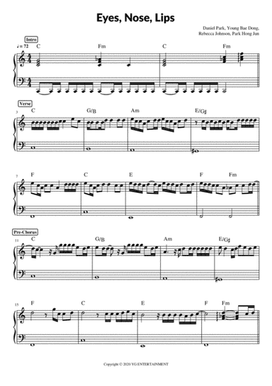 Eyes Nose Lips (arr. Pave)