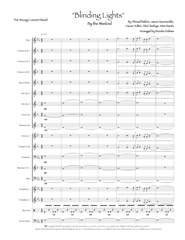 Blinding Lights (arr. Brooks Holmes)
