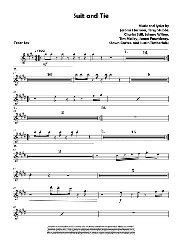 Suit & Tie (arr. David Lartey)