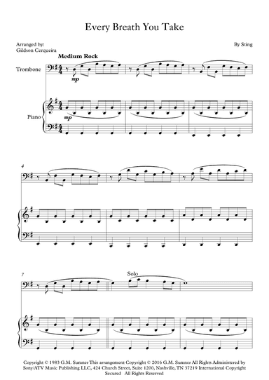 Every Breath You Take (arr. Gildson Cerqueira)