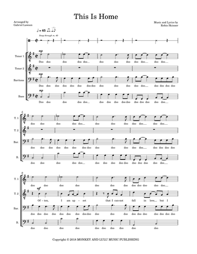 This Is Home (arr. Gabriel Lawson)