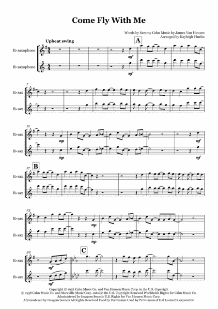 Come Fly With Me (arr. Kayleigh Huelin)