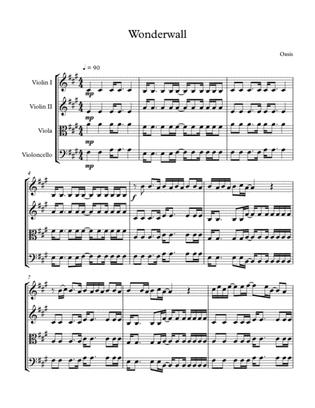 Wonderwall (arr. Alex Shor)