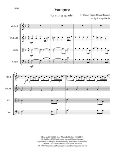 Vampire (arr. José angel Ortiz ramirez)