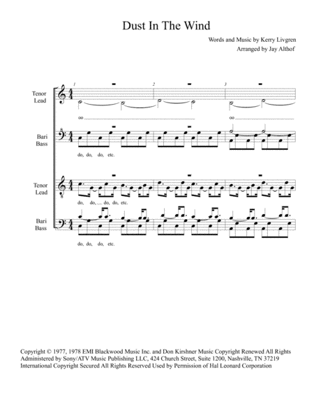 Dust In The Wind (arr. Jay Althof)
