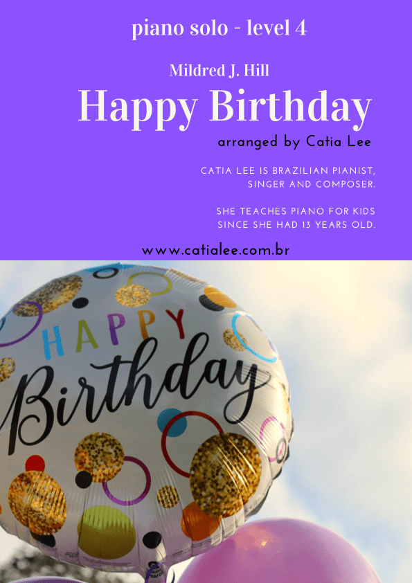 Happy Birthday - Piano Solo (arr. Catia Lee)
