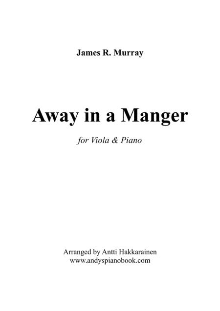 Away in a Manger - Viola & Piano (arr. Antti Hakkarainen)