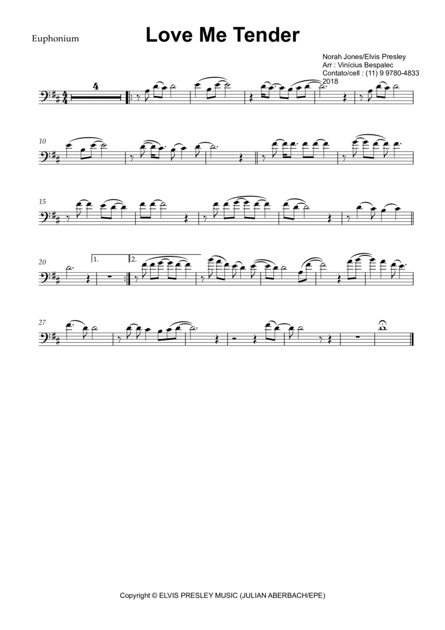Love Me Tender (arr. VSB Music)