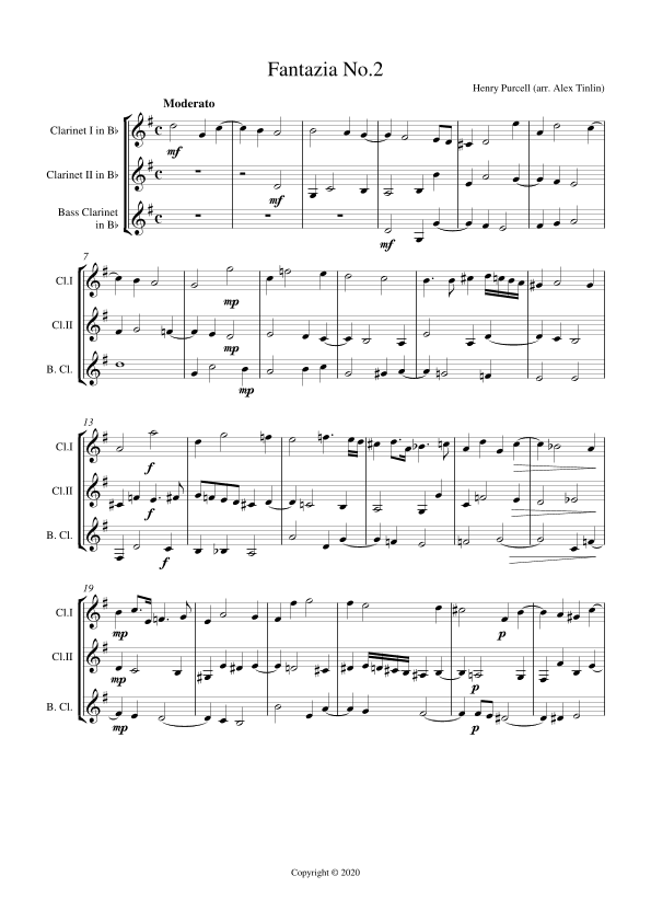 Fantasia in 3 Parts No.2 (arr. Alex Tinlin)