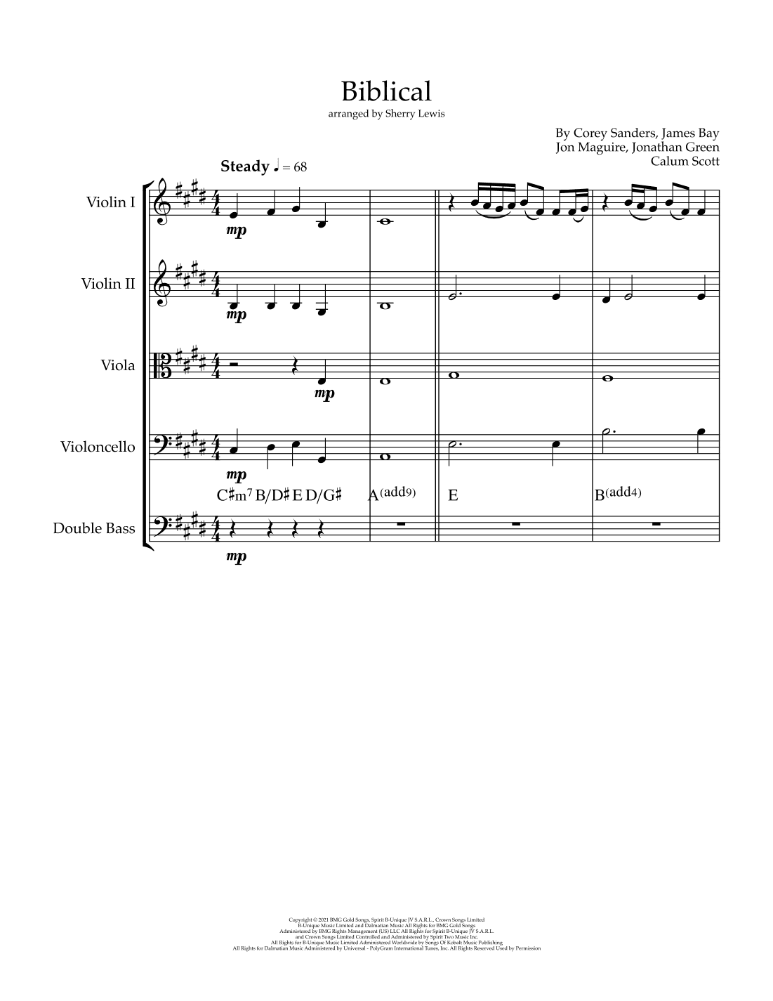 Biblical (arr. Sherry Lewis)