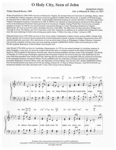 O Holy City, Seen of John (arr. Lyndell Leatherman)