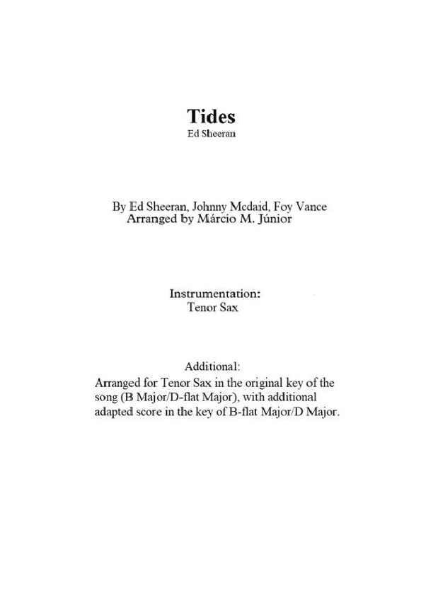 Tides (arr. Márcio Moreira Júnior)