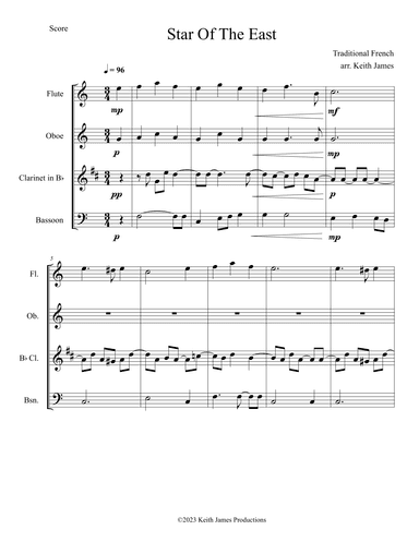 Star Of The East (arr. Keith James)