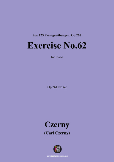 C. Czerny-Exercise No.62,Op.261 No.62 (arr. OSM Press)