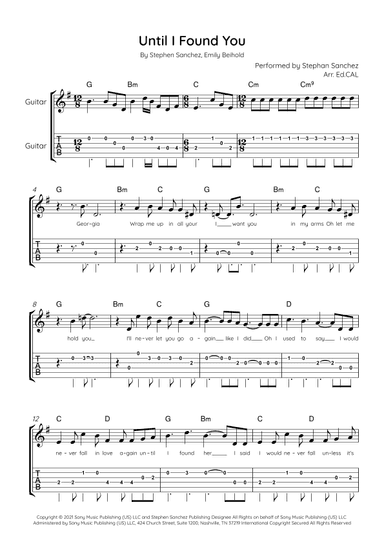 Until I Found You (arr. Arr. Ed.CAL)