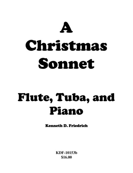 A Christmas Sonnet - Duet and Piano