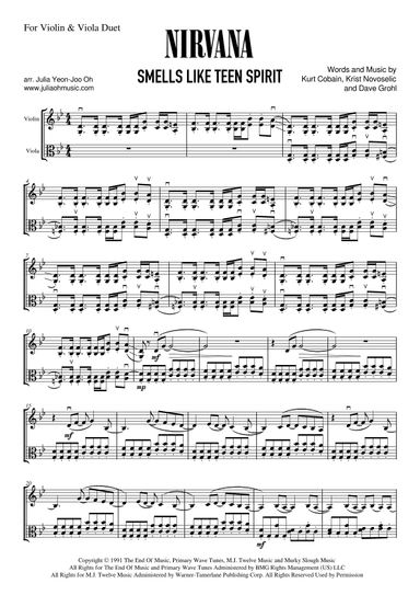 Smells Like Teen Spirit (arr. JULIA OH MUSIC | Julia Yeon-Joo Oh)